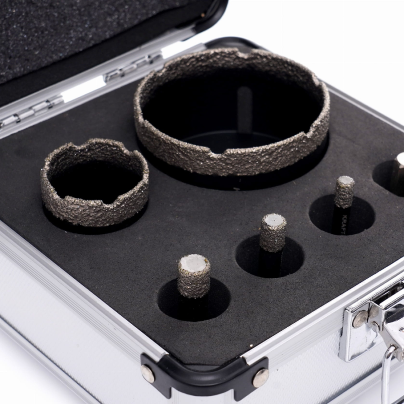 Conjunto brocas de diamante 6 peças, ferramentudo, ferramentas de ladrilhador, furações.