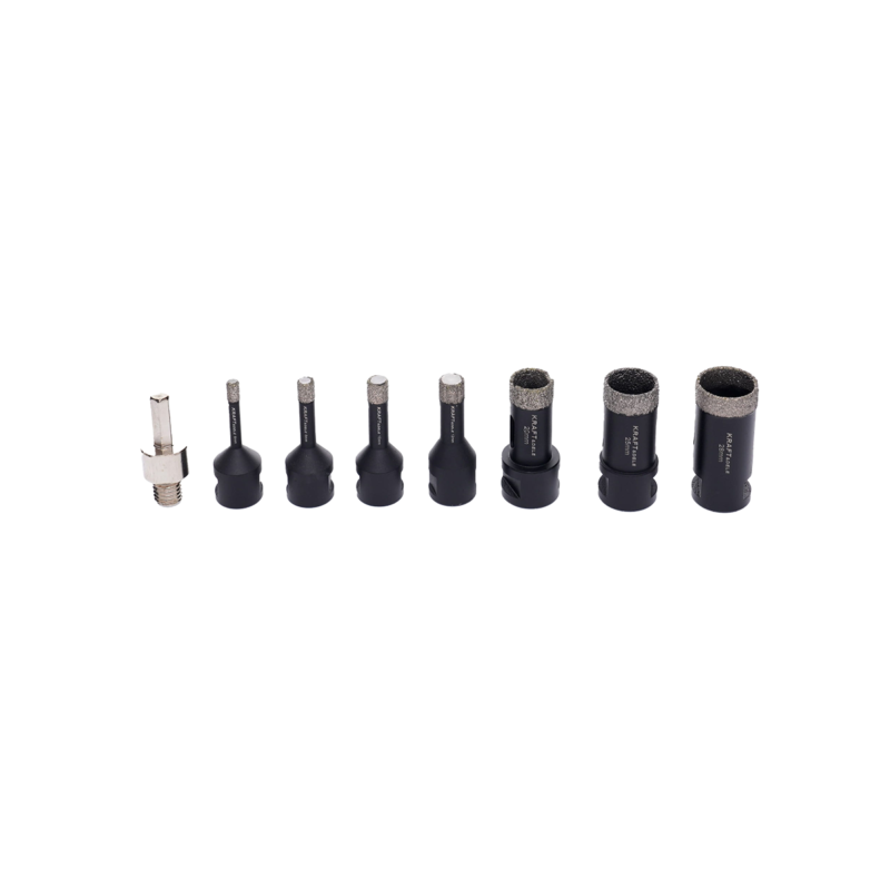 Conjunto brocas de diamante 12 peças, ferramentudo, ferramentas de ladrilhador, furações.