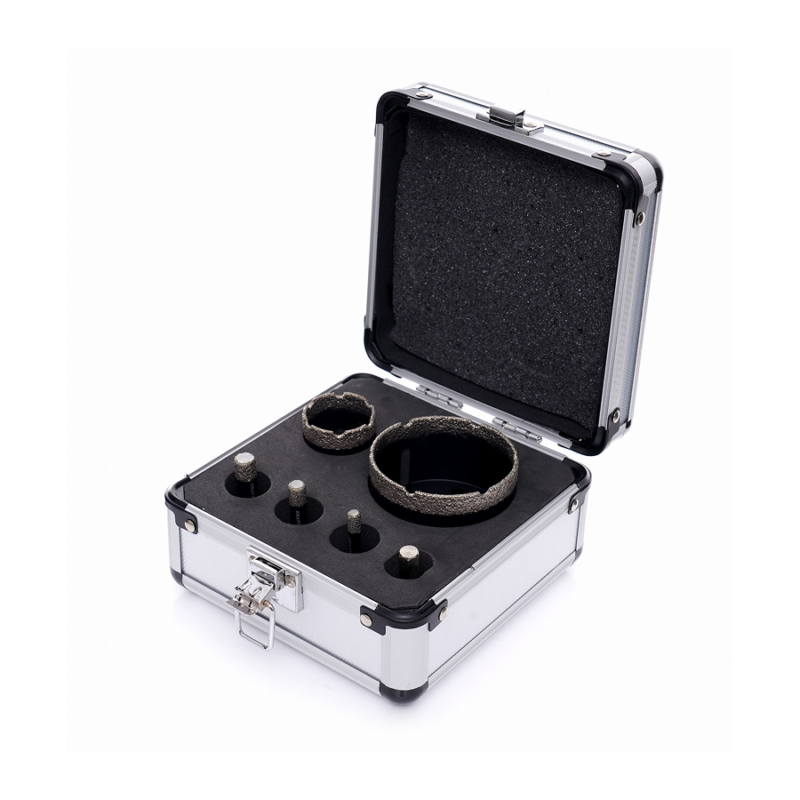 Conjunto brocas de diamante 6 peças, ferramentudo, ferramentas de ladrilhador, furações.