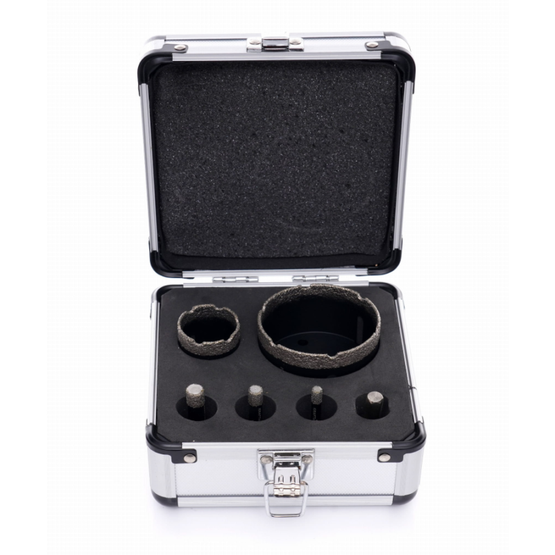 Conjunto brocas de diamante 6 peças, ferramentudo, ferramentas de ladrilhador, furações.