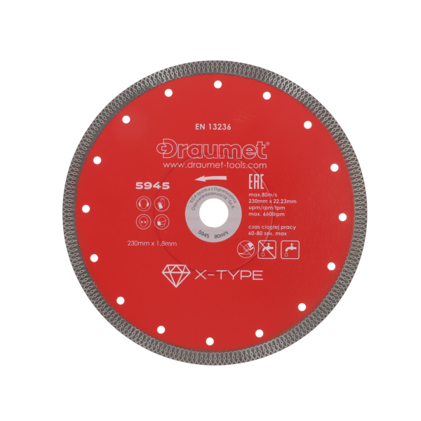 X-TYPE 2300 DRAUMET Discos de corte, ferramentudo, lamina de diamante.