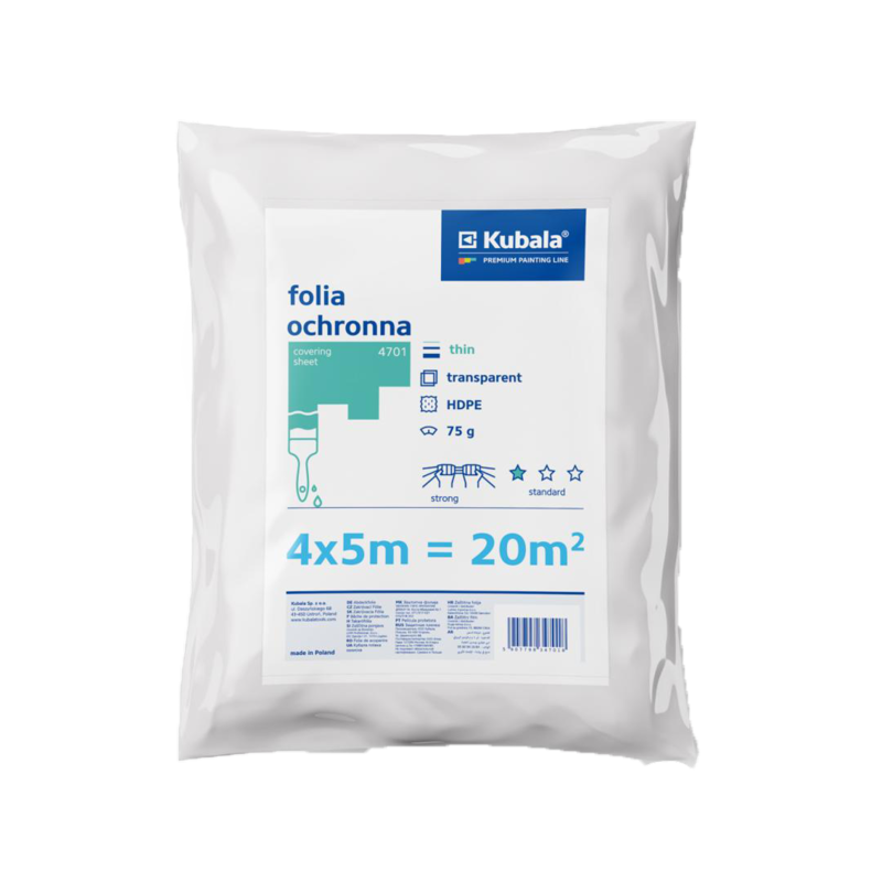 Manta protetora plástica kubala, ferramentudo, proteção para pinturas, proteção de áreas e objetos