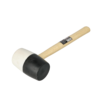 Martelo de borracha preto e branco FASTER TOOLS 65 mm, ferramentudo, ferramentas geral, martelos e agrafadores.