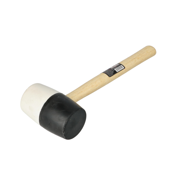 Martelo de borracha preto e branco FASTER TOOLS 65 mm, ferramentudo, ferramentas geral, martelos e agrafadores.