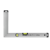 Régua Angular PRO FACHMAYER Anodizada com Indicadores de Nível Vertical e Horizontal,ferramentudo, réguas, medições e níveis