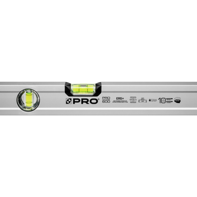 Régua Angular PRO FACHMAYER Anodizada com Indicadores de Nível Vertical e Horizontal,ferramentudo, réguas, medições e níveis