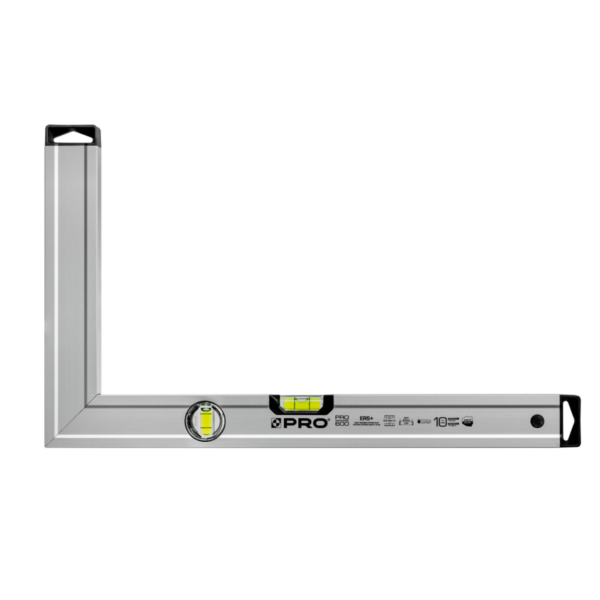 Régua Angular PRO FACHMAYER Anodizada com Indicadores de Nível Vertical e Horizontal,ferramentudo, réguas, medições e níveis