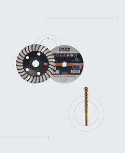 Discos de corte e brocas