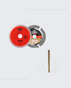 Discos de corte e brocas